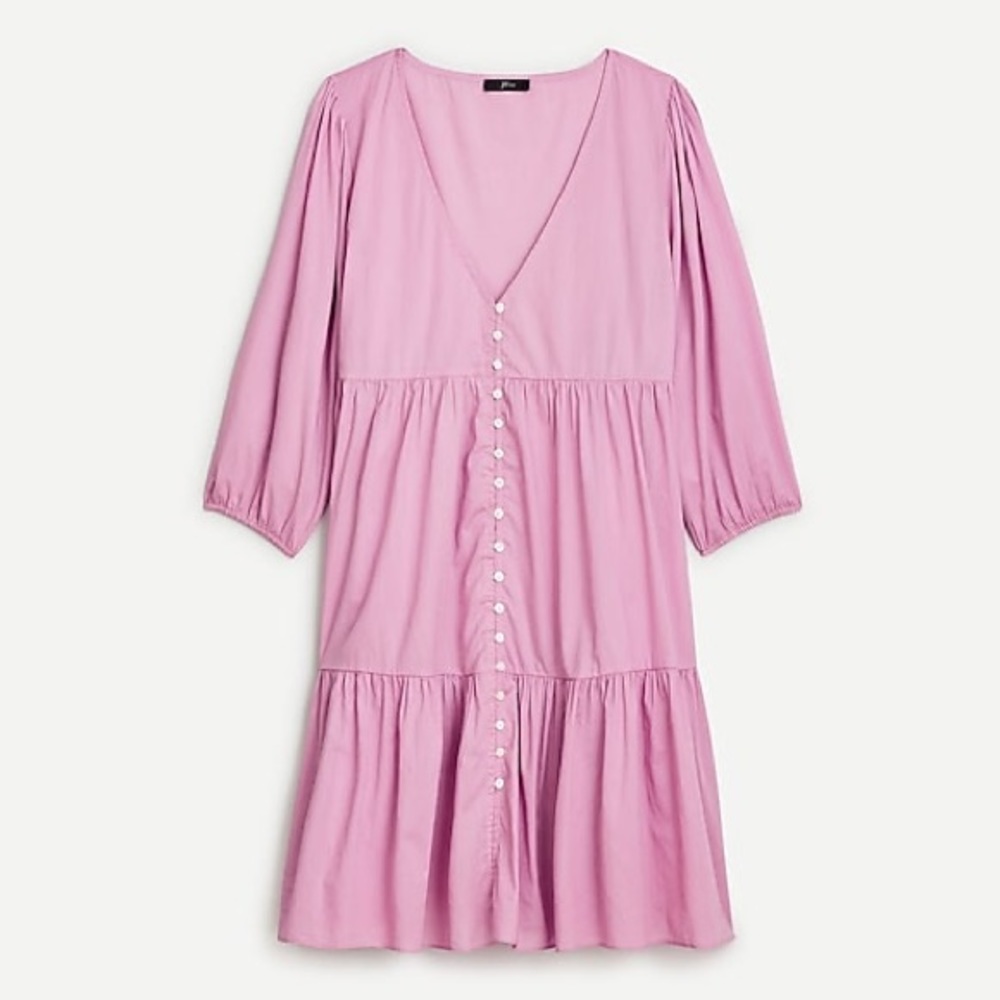J. Crew Button Front Beach Dress in Lilac.